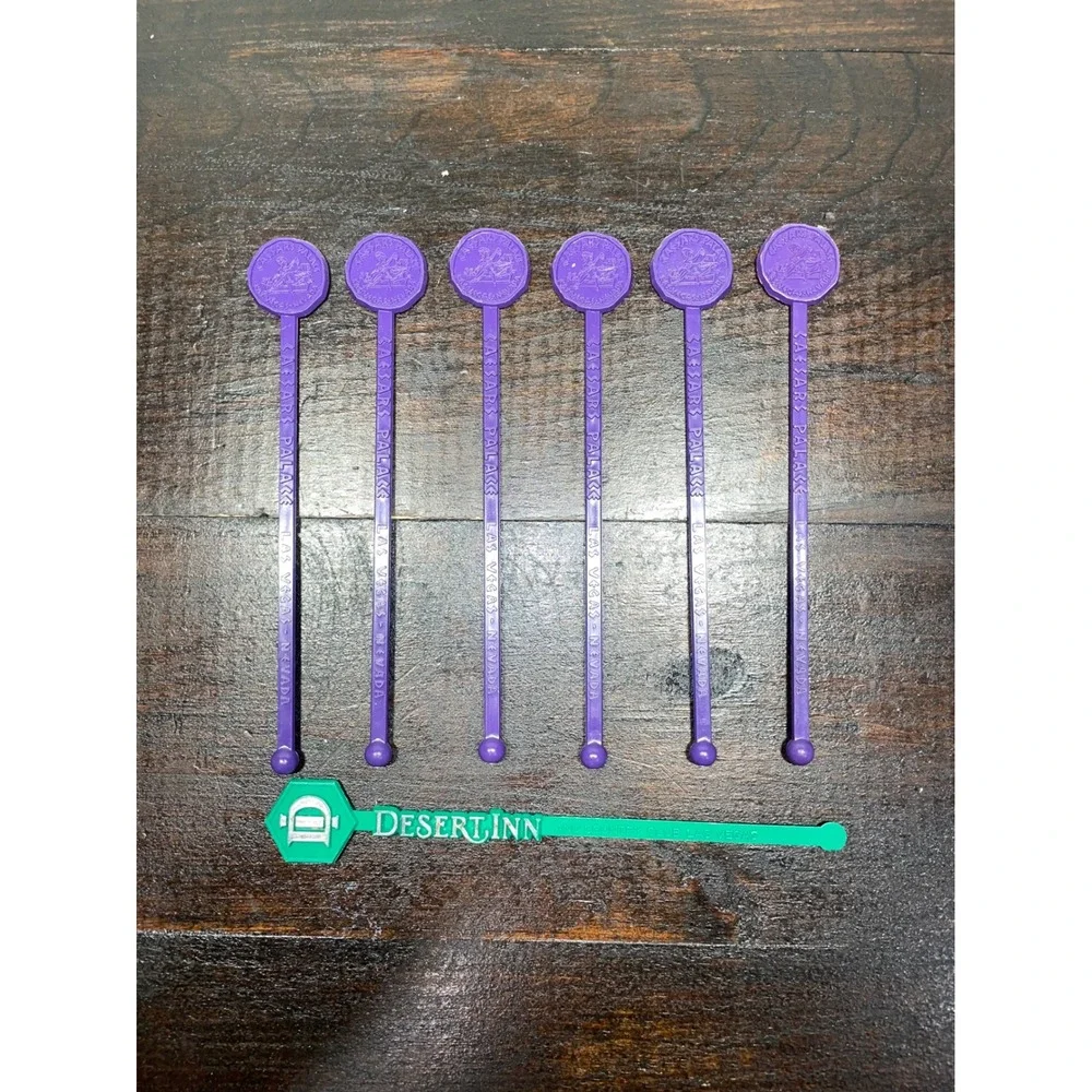 Vintage Swizzle Sticks Lot Cocktail Stirrers Caesars Palace San‎ Francisco